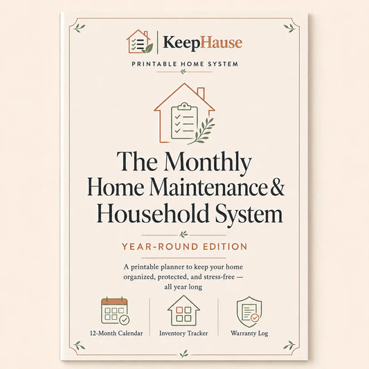 The Monthly Home Maintenance and Household System - main product image