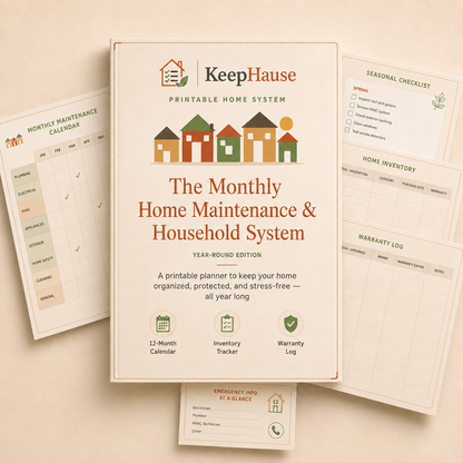 The Monthly Home Maintenance & Household System